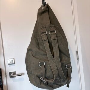 West German Military Duffel Bag w Shoulder Straps and Lock